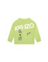 Kenzo kids gyerek melegítőfelső pamutból zöld nyomott mintás - Pepit.hu