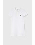 Lacoste gyerek pamutruha EJ2816 001 fehér mini egyenes - Pepit.hu