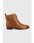 Lauren Ralph Lauren bokacsizma Burnished Calf Briele barna női lapos talpú 802882390001 - Pepit.hu