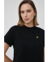 Lyle & Scott pamut póló fekete - Pepit.hu