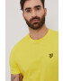 Lyle & Scott t-shirt sárga férfi sima - Pepit.hu