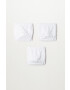 Mango Kids gyerek bugyi Slsolid 116-140 cm (3-pack) fehér - Pepit.hu