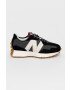 New Balance velúr cipő WS327KC fekete lapos talpú - Pepit.hu