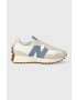 New Balance velúr sportcipő U327LU fehér - Pepit.hu