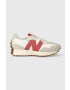 New Balance velúr sportcipő U327LV fehér - Pepit.hu