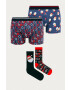 Only & Sons Boxeralsó és zokni ONSXMAS BOX (4 pár) - Pepit.hu