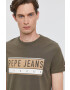 Pepe Jeans t-shirt Jayo zöld férfi nyomott mintás - Pepit.hu