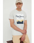 Pepe Jeans t-shirt Roslyn szürke férfi nyomott mintás - Pepit.hu