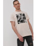 Produkt by Jack & Jones t-shirt krémszínű férfi nyomott mintás - Pepit.hu