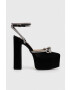 Steve Madden körömcipő Bellisima fekete magassarkú nyitott sarokkal SM11002314 - Pepit.hu