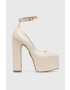 Steve Madden körömcipő Skyrise bézs platformos SM11002238 - Pepit.hu