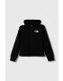 The North Face gyerek felső B TNF TECH F/Z HOODIE fekete sima kapucnis - Pepit.hu