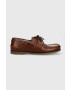 Tommy Hilfiger bőr mokaszin TH BOAT SHOE CORE LEATHER barna férfi FM0FM04506 - Pepit.hu