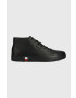 Tommy Hilfiger bőr sneaker FM0FM04352 MODERN VULC HI CORPORATE LEA fekete - Pepit.hu