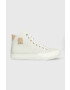 Tommy Hilfiger bőr sneaker TH HI VULC PREMIUM UNDYED szürke férfi - Pepit.hu