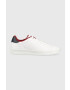 Tommy Hilfiger bőr sportcipő COURT SNEAKER LEATHER CUP sötétkék - Pepit.hu