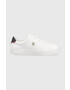 Tommy Hilfiger bőr sportcipő ELEVATED ESSENTIAL COURT SNEAKER fehér FW0FW07377 - Pepit.hu