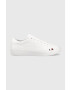 Tommy Hilfiger bőr sportcipő ELEVATED VULC LEATHER LOW fehér FM0FM04418 - Pepit.hu