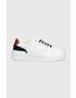 Tommy Hilfiger bőr sportcipő LEATHER BASKET SNEAKER fehér - Pepit.hu