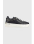 Tommy Hilfiger bőr sportcipő LUX METALLIC CUPSOLE SNEAKER sötétkék FW0FW07030 - Pepit.hu