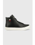 Tommy Hilfiger bőr sportcipő TH HI VULC STREET LEATHER fekete FM0FM04739 - Pepit.hu