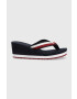 Tommy Hilfiger flip-flop ESSENTIAL CORP sötétkék női éksarkú FW0FW07263 - Pepit.hu