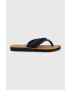 Tommy Hilfiger flip-flop TH ELEVATED BEACH SANDAL fekete női lapos talpú FW0FW06985 - Pepit.hu