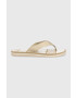 Tommy Hilfiger flip-flop TH MONOGRAM ESSENTIAL SANDAL bézs női lapos talpú FW0FW07162 - Pepit.hu