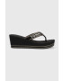 Tommy Hilfiger flip-flop TOMMY WEBBING H WEDGE SANDAL sötétkék női éksarkú - Pepit.hu