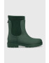 Tommy Hilfiger gumicsizma Rain Boot Ankle zöld női - Pepit.hu