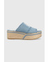 Tommy Hilfiger papucs DENIM WEDGE FLATFORM női platformos FW0FW07085 - Pepit.hu