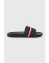 Tommy Hilfiger papucs GLOBAL STRIPES SLIDE sötétkék női FW0FW07555 - Pepit.hu