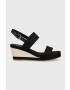 Tommy Hilfiger szandál ROPE WEBBING MID WEDGE fekete női éksarkú FW0FW07092 - Pepit.hu