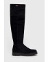 Tommy Jeans csizma velúrból Warmlined Long Boot - Pepit.hu