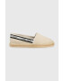 Tommy Jeans espadrilles TJW FLATFORM WEBBING bézs EN0EN02362 - Pepit.hu