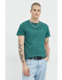 Tommy Jeans t-shirt zöld férfi melange - Pepit.hu