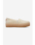 Toms espadrilles DARK NATURAL bézs platformos - Pepit.hu