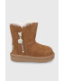 Ugg gyerek hócipő velúrból Bailey Zip Short barna - Pepit.hu