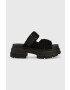 Ugg papucs velúrból Ashton Slide fekete női platformos 1136765 - Pepit.hu