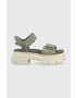 Ugg szandál Ashton Ankle zöld női platformos 1136764 - Pepit.hu