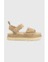 Ugg velúr szandál Goldenstar bézs női platformos 1136783 - Pepit.hu