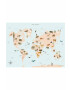 Vissevasse poszter World Map Animal 30 x 40 cm - Pepit.hu