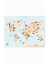 Vissevasse poszter World Map Animal 50x70 cm - Pepit.hu