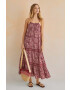 women'secret ruha FOLK SUNSET lila maxi oversize 5545133 - Pepit.hu