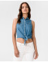 Pepe Jeans Wave Crop top Kék - Pepit.hu