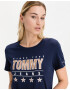 Tommy Jeans Slim Metallic Póló Fehér - Pepit.hu