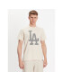 47 Brand Póló Los Angeles Dodgers Imprint '47 Echo Tee Bézs Regular Fit - Pepit.hu