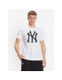 47 Brand Póló New York Yankees Checkerboard '47 Echo Tee Fehér Regular Fit - Pepit.hu