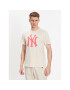 47 Brand Póló New York Yankees Imprint '47 Echo Tee Bézs Regular Fit - Pepit.hu