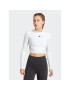 adidas Blúz AEROREADY Hyperglam Crop Long-Sleeve Top HZ2316 Fehér - Pepit.hu